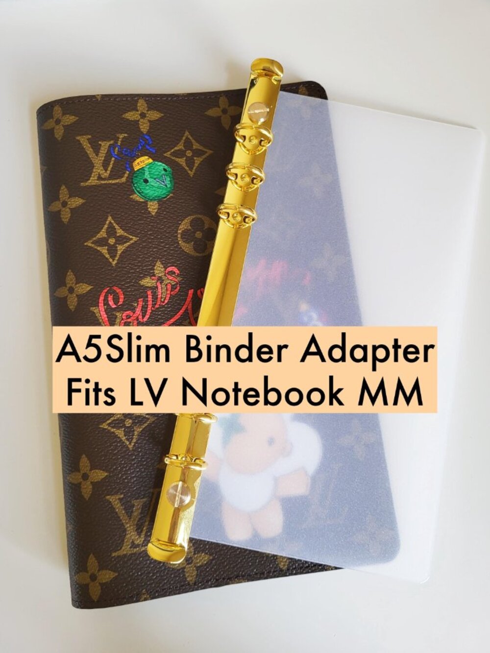 A5Slim Ring Binder Insert for LV Louis Vuitton Notebook MM Emily Adapter